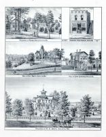 Reeder Smith, Farnsworth and Smith, Bankers, A.L. Smith, Evan Edwards, E.C. Goff Residence, Wisconsin State Atlas 1881